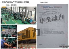 定陶亦泰房地產開發有限公司在我公司采購一臺300KW濰坊發電機組